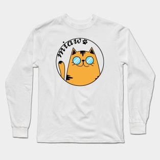 Cat Miaw Long Sleeve T-Shirt